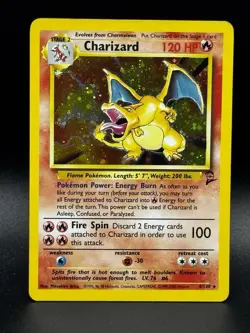 Charizard Base Set 2 Holo Rare 4/130 Pokemon TCG English Card - Image 1