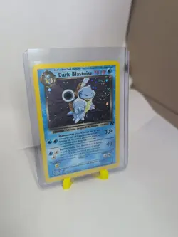 Pokemon TCG Dark Blastoise Holo Rare Card 3/82 LP Condition SWIRL - Image 1