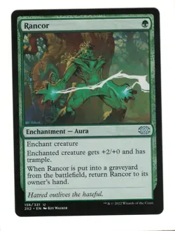 MTG Rancor Double Masters 2022 Magic The Gathering TCG - Image 1