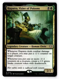 Hapatra, Vizier of Poisons 123 Commander: Lorwyn Eclipsed Normal NM - Image 1