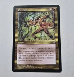 GOLD SIGNED UNPLAYED NM Delirium Mirage MTG TERESE NIELSEN EDH CUBE VINTAGE - Image 1