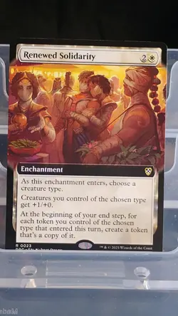 Renewed Solidarity (Extended Art) Commander: Aetherdrift Regular - Image 1