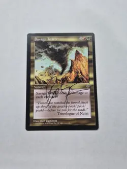 UNPLAYED SIGNED NM Savage Twister MtG Mirage BOB EGGLETON EDH Cube Vintage MAGIC - Image 1