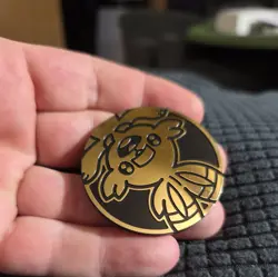 POKEMON SCORBUNNY GOLD HOLO JUMBO COIN - Image 4