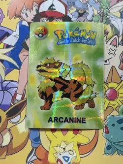 Pokemon Vintage Pocket Monsters Vending HOLO Prism Sticker 1998 Nintendo Japan - Image 1