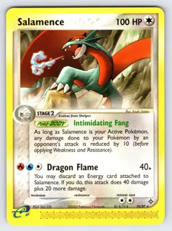 Salamence 19/97 2003 EX Dragon Pokemon Card Kouki Saitou Art Non Holo Rare - Nm - Image 1