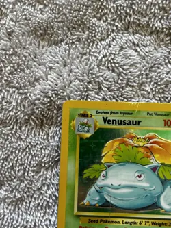 Pokemon TCG Venusaur Holo Rare Card 15/102 Base Set - Image 3