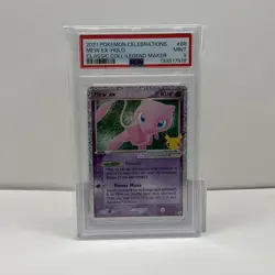 2021 Pokemon Celebrations Classic Collection Mew EX #88 Legend Maker PSA 9 - Image 1