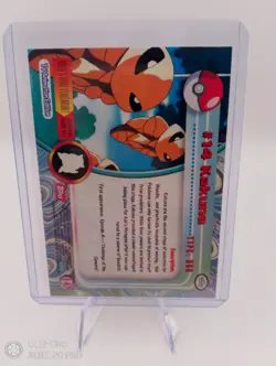 Pokemon Kakuna #14 Topps Tv Animation Edition RED LOGO Mint Pack Fresh - Image 2