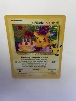 Pokemon TCG Pikachu 24 Promo Celebrations Birthday Pikachu Lightly Played - Image 5