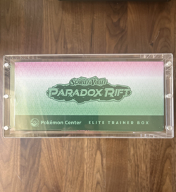 Pokemon Center Iron Valiant Paradox Rift Elite Trainer Box SV04 w/acrylic case - Image 2