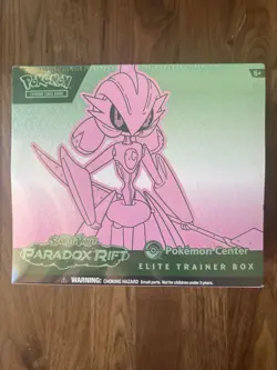 Pokemon Center Iron Valiant Paradox Rift Elite Trainer Box SV04 w/acrylic case - Image 3