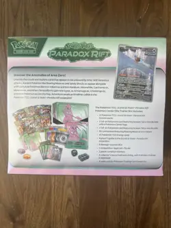 Pokemon Center Iron Valiant Paradox Rift Elite Trainer Box SV04 w/acrylic case - Image 4
