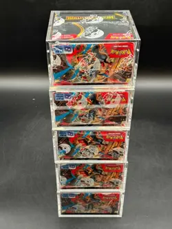 Lot of (5) Pokemon Mega Evolutions MINTY Booster Boxes w/ Premium Acrylic Cases - Image 3