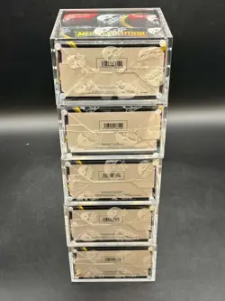 Lot of (5) Pokemon Mega Evolutions MINTY Booster Boxes w/ Premium Acrylic Cases - Image 5
