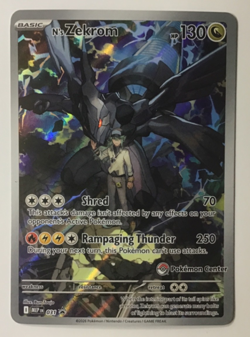 2026 Pokemon EN Mega Evolution Promos MEP ~ N's Zekrom 031 "Pokemon Center" Raw - Image 1