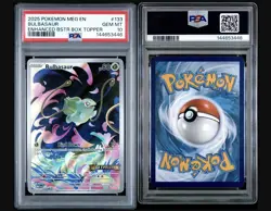PSA 10 Bulbasaur 133/132 Pokemon Mega Evolution Stamped Box Topper Promo - Image 3