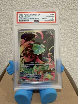 PSA 10 Bulbasaur 133/132 Pokemon Mega Evolution Stamped Box Topper Promo - Image 4