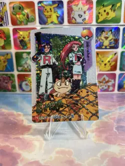 Pokemon Holo Team Rocket Vintage Pocket Monsters Laundry Vending Machine Sticker - Image 2