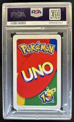 2006 Uno Pokemon Pikachu Blue #1 PSA 5 Excellent - Image 2