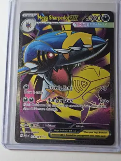 Pokemon TCG Mega Sharpedo EX 113/094 Holo Full Art Phantasmal Flames NM - Image 1