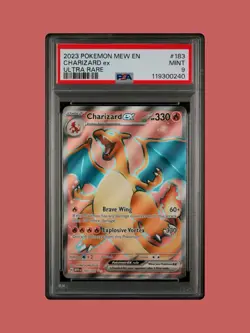 2023 POKEMON SV: SCARLET & VIOLET 151 CHARIZARD EX ULTRA RARE HOLO PSA 9 - Image 2