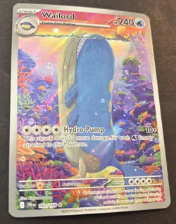 Pokemon TCG SV-Journey Together Wailord #162/159 Ill Rare Fresh out Of Package - Image 2
