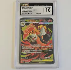 Mega Camerupt EX *CGC 10* Ultra Rare *Mega Evolution* #156 2025 Pokemon GEM MINT - Image 1