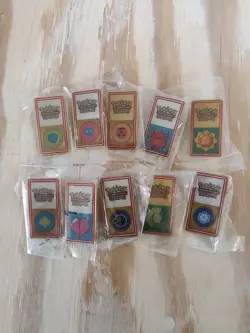 Pokemon TCG League Gym Badge Pins - NEW!! Unopened plastic 1999 2000 Vintage - Image 1