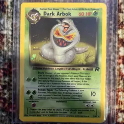 Dark Arbok 2/82 Team Rocket Pokemon TCG 60 HP Holo Rare Unlimited English - Image 1