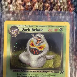 Dark Arbok 2/82 Team Rocket Pokemon TCG 60 HP Holo Rare Unlimited English - Image 3