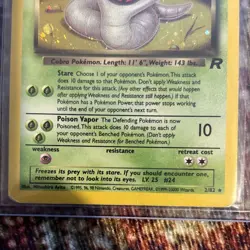 Dark Arbok 2/82 Team Rocket Pokemon TCG 60 HP Holo Rare Unlimited English - Image 4