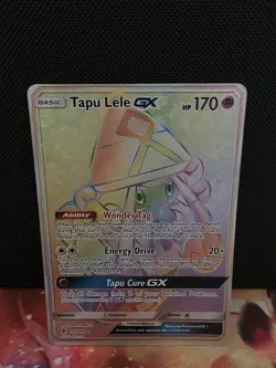 Pokemon TCG | Tapu Lele GX Rainbow Secret Rare 155/145 Guardians Rising | NM/M - Image 1