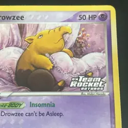Pokemon TCG: 2004 EX Team Rocket Returns Drowzee 54/109 Reverse Holo Nice - Image 3