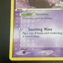 Pokemon TCG: 2004 EX Team Rocket Returns Drowzee 54/109 Reverse Holo Nice - Image 5