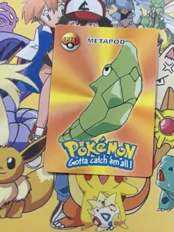 Pokemon Vintage Pocket Monsters Vending HOLO Prism Sticker 1998 Nintendo Japan - Image 2