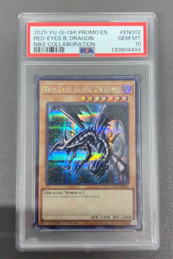 2025 YU-GI-OH! Promo Red-Eyes Black Dragon Nike Collaboration NKC1-EN002 PSA 10 - Image 1