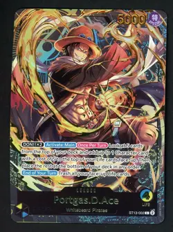 One Piece Card Game Portgas D Ace ST13-002 Alt Art Leader The Three Brothers - Image 1