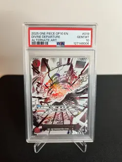 2025 One Piece OP10-019 Divine Departure Alt Art Rare Royal Blood PSA 10 - Image 1