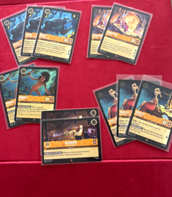 Disney Lorcana 1272 Card Lot 72 Rare Duplicates Triangle + 1200 Common UC - Image 2