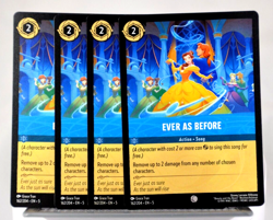 Disney Lorcana TCG Shimmering Skies Ever as Before 162/204 Common x4 - Image 1