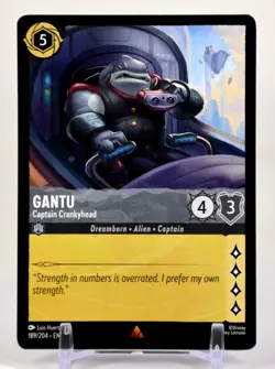 Disney Lorcana TCG Azurite Sea Gantu Captain Crankyhead 189/204 Rare Regular - Image 1