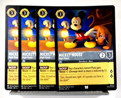 Disney Lorcana TCG Azurite Sea Mickey Mouse Night Watch 187/204 Uncommon x4 - Image 1