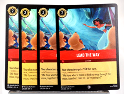 Disney Lorcana TCG Azurite Sea Lead the Way 129/204 Common x4 - Image 1