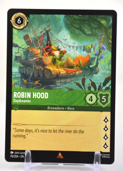 Disney Lorcana TCG Fabled Robin Hood Daydreamer 70/204 Rare Regular - Image 1