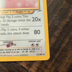 Chansey Uncommon Neo Destiny 31/105 NM Pokemon Card Vintage Wotc - Image 3