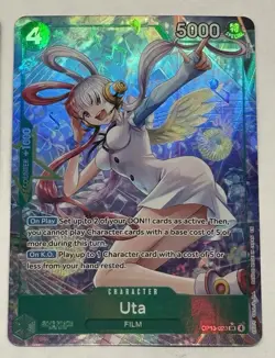Uta (Alt Art) OP13-023 SR Carrying on His Will - ONE PIECE Card Game ENGLISH - Image 1