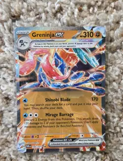 Greninja EX 106/167 Double Rare - Twilight Masquerade - Pokemon TCG Card - NM - Image 1