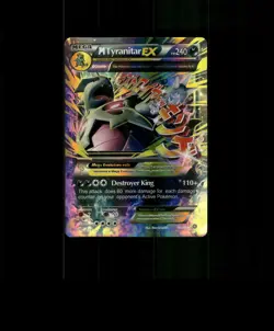 FAN-ART READ DESCRIPTION BELOW HOLO Tyranitar Card Tyranitar Pokemon Card p2 - Image 1