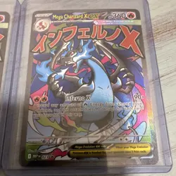 Pokemon Mega Charizard X EX Holo Mega Evolution MEP 023 Lot of 2 Cards - Image 3